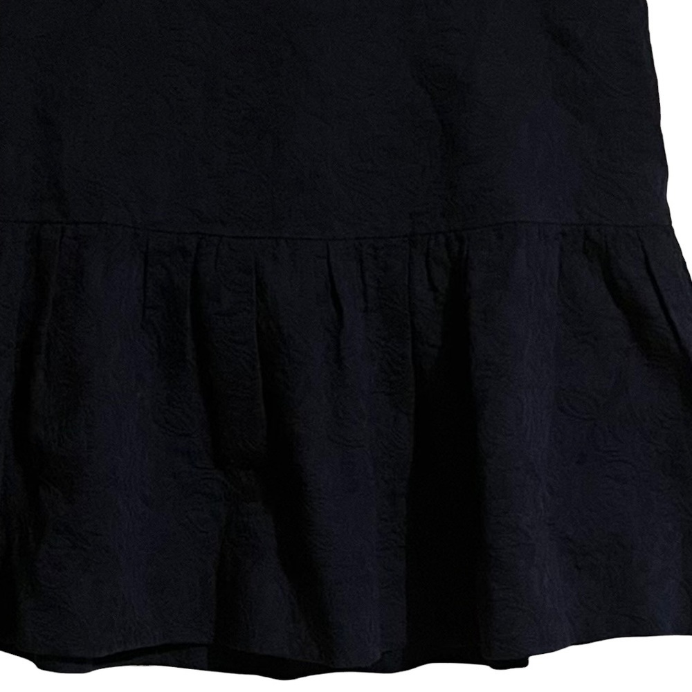 J. Crew Matelasse’ Drop Waist Skirt Mini Back Zip Lined Women’s 6 Blue Floral